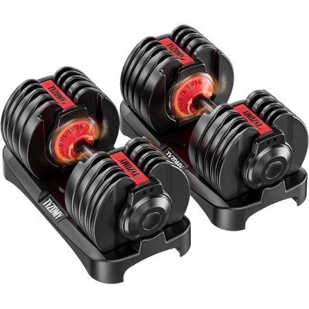 Adjustable Dumbbells Set of 2,Free Weights Dumbbells Set,Adjustable Dumbbell Set,52.5 lbs pair 105 lbs,15 in 1,for Men/Women Gym Equipment for Home Strength Training Equipment