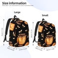 thumbnail image 4 of Balery Bee and Honey Vintage Canvas Backpack for Men and Women - Large Capacity, Durable Travel Laptop Bag for School, Work, Hiking, and Outdoor Activities, 4 of 7