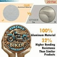 thumbnail image 4 of 2D Flat, 1pc Vintage Metal Sign Vintage Biker Heritage Motorcycle Aluminum Round Poster Classic Racing DeSign Retro Vintage Look Wall Art for Bar, Caf, Beach House, Backyard 8*8 Inch, 4 of 6