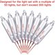 thumbnail image 4 of Mini bombillas navideñas de repuesto de 2,5 voltios, bombillas de vidrio transparente para árboles de Navidad, 0,42 vatios, 170 MA (550 piezas) Sailing Electrónica, 4 of 5