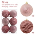 thumbnail image 2 of 12 Piezas Adornos de Bolas de Navidad Bola de Espuma de Lentejuelas con Purpurina de 8 cm Decoraciones Navideñas Inastillables Bolas de Árbol Bolas Colgantes de Navidad para Árboles de Navidad, 2 of 5