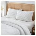 thumbnail image 3 of TiaGOC White King Size Comforter Set, Boho Lightweight and Fluffy Bedding Comforter Sets for King Bed, 3 Pieces Tufted Farmhouse Design for All, 3 of 7