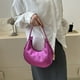 thumbnail image 1 of Bolso de mano para mujer, Bolso de hombro de cuero PU, Bolso de mano elegante, Bolso de mano brillantes (rosa roja), 1 of 7