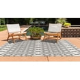 thumbnail image 4 of Rugs.com Jill Zarin Outdoor Collection Rug – 9' x 12' Ivory Flatweave Rug Perfect For Living Rooms, Large Dining Rooms, Open Floorplans, 4 of 9