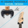 thumbnail image 5 of Pyle Usa Guitar Wall Hanger Mount Stand with Auto-Lock, Stringed Instrument Hook Holder with Real Wood Base., 5 of 6