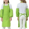 thumbnail image 2 of Opromo Durable Cotton Canvas Kids Aprons with Pocket, String Adjustable, 23" x 17"-Grid-12 pack, 2 of 6
