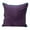 Purple, variant on Parkland Collection Khole 20x20" Solid Fabric Throw Pillow in Purple/Gray