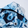 thumbnail image 3 of MGEOY Boys Rain Jackets Lightweight Waterproof Hooded Raincoats Windbreakers for Kids, 3 of 7