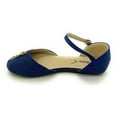thumbnail image 3 of Victoria K. Women's Denim Zipper Flat, 3 of 5