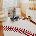 thumbnail image 5 of ZENELESS Kids Baseball Area Rug,Print Children Carpet,Non Slip Soft Playmat Rug for Playroom Children Toddlers Bedroom,4x5ft, 5 of 10