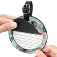 thumbnail image 2 of Koala 2pcs PU Leather Round Bag Tags with Privacy Cover and Name ID Tag - Suitcase Tags for Travel Luggage, Handbags, Backpacks, School Bags, 2 of 6