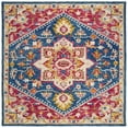 thumbnail image 6 of SAFAVIEH Aspen Gamal Floral Bordered Wool Area Rug, Navy/Fuchsia, 8' x 10', 6 of 6
