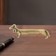 thumbnail image 1 of Figura de perro salchicha, mini estatua de perro, decoración del hogar, adorno coleccionable realista, mascota de té para estantería, salón de té,, 1 of 7
