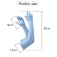 thumbnail image 2 of 2 pairs of summer sunscreen breathable ice silk extended two-finger glove arm sleeves, 2 of 5
