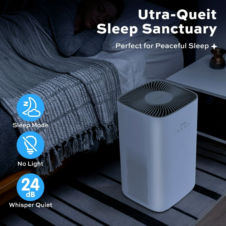 elf bar vape uk Vusign Air Purifier for Large Home Bedroom, 1800 Sq.Ft with Hepa Filter, Air Cleaner Captures 99.97% 0.1m Particles of Pet Allergens Smokers Odors