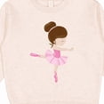 thumbnail image 3 of Inktastic Ballerina, Ballet Girl, Ballet Dance, Brown Hair Toddler Sweatshirt, 3 of 4
