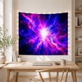 thumbnail image 5 of Vibrant Cosmic Nebula Explosion Against Dark Starry Space, Dramatic Celestial for Space Enthusiasts, Vibrant Space Art Decor, Birthday Gift, Tapestry Wall Hanging for Bedroom and Dorm, 5 of 7