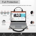 thumbnail image 4 of HP Pavilion 14 BK Laptop Sleeve, Leather Laptop Case for HP Pavilion 14 BK with Accessories Bag Handle (Black), 4 of 9