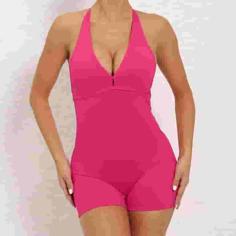 Womens Sexy Workout Rompers Halter V Neck Backless Unitard Bodysuit Shorts One Piece Gym Yoga Outfits Jumpsuits (Small, Hot Pink) - Walmart.com Womens Sexy Workout Rompers Halter V Neck Backless Unitard Bodysuit Shorts One Piece Gym Yoga Outfits Jumpsuits (Small, Hot Pink) - Walmart.com