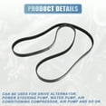 thumbnail image 7 of Car Engine Multi V-Ribbed Serpentine Drive Belt Replaces for Ford for Ranger 2001-2011 2.3L No.12616673, 7 of 7