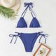 thumbnail image 4 of Trajes de Baño para Mujeres Sexy Tubo de Color Sólido Correa Superior Bikini, Traje de Baño Dividido para la Playa Y la Piscina, 4 of 9