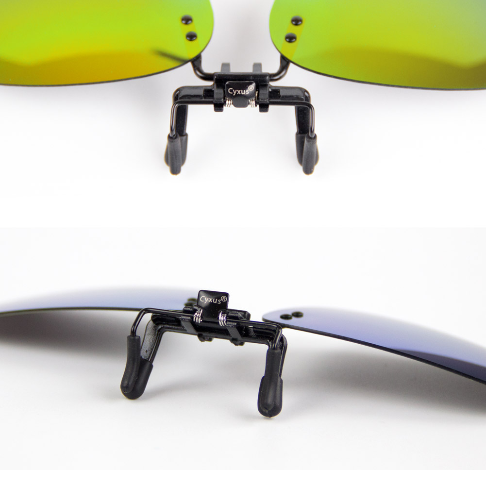 Cyxus Aviator Polarized Clip-On Sunglasses UV400 Protection Unisex 1200D04 - image 5 of 5