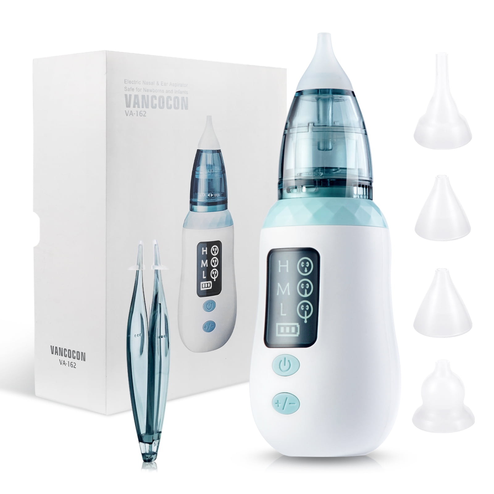 Queenmew Baby Nasal Aspirator, Electric Nose Cleaner Electric with 3