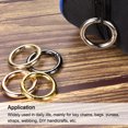 thumbnail image 5 of Unique Bargains Silver Tone Round Zinc Alloy Spring Gate O Ring Snap Clip Buckle, 10 Pack, 5 of 5