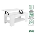 thumbnail image 2 of Mesa de Centro Plegable 2 Blanca Kingshouse, 2 of 10