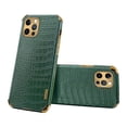 thumbnail image 1 of Funda de lujo para iPhone 14 Pro Max, funda de teléfono con textura de piel de cocodrilo PU para iPhone 14 Plus 12 Mini 13 11 Pro Max Tan Jianjun unisex, 1 of 2