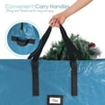 thumbnail image 3 of Hearth & Harbor Christmas Tree Storage Bag – Waterproof Christmas Tree Storage Box – Waterproof Christmas Tree Bag With Reinforced Handles & Dual Zipper – PE Plastic – 7.5 ft. – Pack of 2, 3 of 7