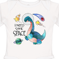 thumbnail image 4 of Inktastic I Need Some Space Dinosaur Astronaut with Stars and Planet Boys or Girls Long Sleeve Baby Bodysuit, 4 of 5