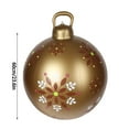 thumbnail image 3 of Christmas Balls Ornaments 60Cm Outdoor Christmas Inflatable Decorated Ball Christmas Inflatable Ball S Pre-Strung Hanging Ornament Decorations, 3 of 6