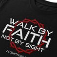thumbnail image 4 of Walk By Faith Christian Graphic T-Shirt, Unisex Classic Fit Tee, 4 of 9