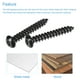 thumbnail image 4 of Tornillos autorroscantes de socket hexagonal Uxcell, M6 x 40mm, tornillo de madera de acero al carbono, 25 piezas, 4 of 4