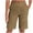 Khaki, variant on Seductiva Women's Original Shorts Women's High Waisted Knee Length Shorts Loose Elastic Waist Comfy Casual Summer Shorts with Pockets Summer Shorts for Women