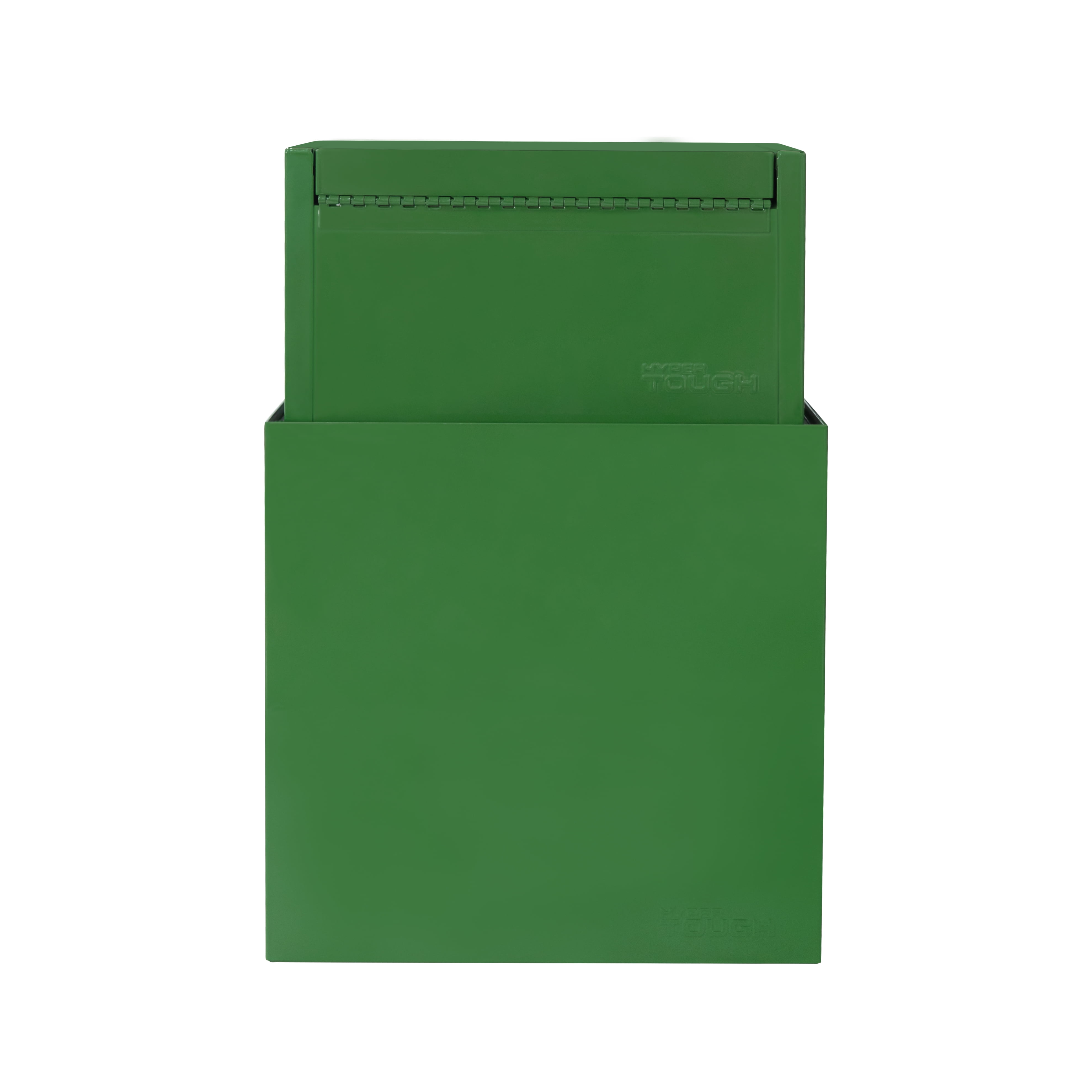 Hyper Tough Mini Tool Cabinet, 11.6-inch Steel Storage, Green, Double Doors, Non-Slip Top Mat