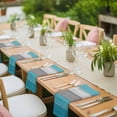 thumbnail image 4 of Cloth Napkins Set of 6 - 20x20 Inches, Turquoise Wood Grain Washable Reusable Table Napkins, Country Retro Wooden Plank Gray Soft & Absortbent Dining Napkin for Party Wedding Hotel Restaurant, 4 of 8