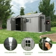 Lifetime 20 ft. x 8 ft. Outdoor Storage Shed, Light Brown (60351