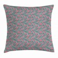 thumbnail image 1 of Abstract Throw Pillow Cushion Cover, Asymmetrical Abstract Waves and Stylized Roses Artistic Sketch Vintage Design, Decorative Square Accent Pillow Case, 24 X 24 Inches, Multicolor, by Ambesonne, 1 of 2