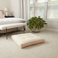 thumbnail image 2 of Square Tufted Floor Pillow - Cream - Medium (32 in.), 2 of 6