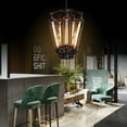 thumbnail image 4 of Fichiouy Industrial Chandelier Rustic Pendant Light Loft Ceiling Lamp Dining Room Light 110V, 4 of 7