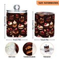 thumbnail image 5 of Yayeee 4 Pack Qtip Holder Bathroom Cotton Swab Canister with Lid Clear Dispenser Set, Sweet Cakes, 5 of 6