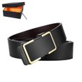 thumbnail image 1 of Or Ceinture Homme, Ceinture en Cuir pour Homme, Ceinture Boucle Automatique 3.3cm * 115cm (Bote incluse), Ceinture en cuir d'affaires, Vacances Cadeau, 1 of 5