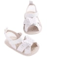 thumbnail image 3 of Gyratedream Newborn Toddler Baby Girls Summer Soft PU Leather Princess Butterfly Sandal Shoes 0-18 Months, 3 of 9