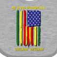 thumbnail image 4 of Inktastic My Great Grandpa is a Vietnam Veteran Boys or Girls Baby Bib, 4 of 4