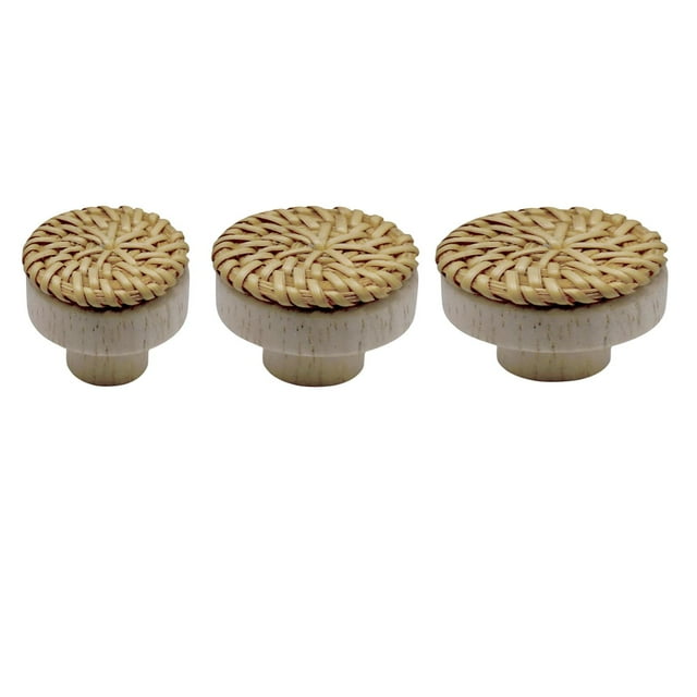 Perilla de Tocador de Madera de 3 Piezas Tiradores de Cajón de Manijas Boho Decoración Artesanal para El Hogar BLESIY perilla de tocador