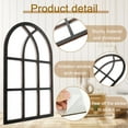 thumbnail image 5 of GHOJET 2Pcs Window Pane Wall Mirror,Arched Window Wall Mirror for Wall Decor Vintage Rustic Arched Wall Mirror Decorative Windowpane Mirror Acrylic Mirror Wall Decor with Wood Frame (10.6x16.5in）, 5 of 10
