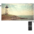 thumbnail image 2 of Coolnut Lighthouse Beach Towel Soft Absorbent Quick Dry Sand Free Lightweight Polyester Camping Towels for Beach Travel Swim 30x60 in Wash cloth, 2 of 7