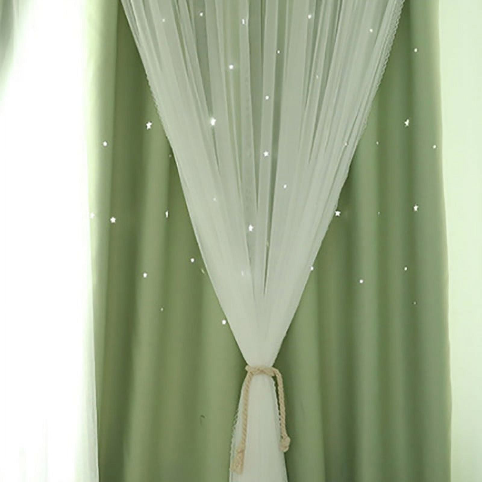 Popvcly Solid Green Blackout Curtains, 39.37” x 78.74”